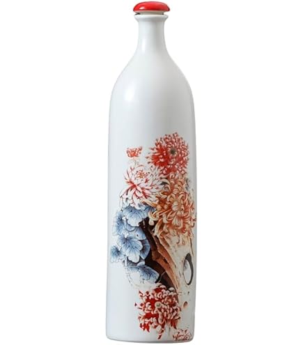 Amazon｜職人手作り 陶器瓶 ワインボトル 酒瓶 焼酎瓶 密封された